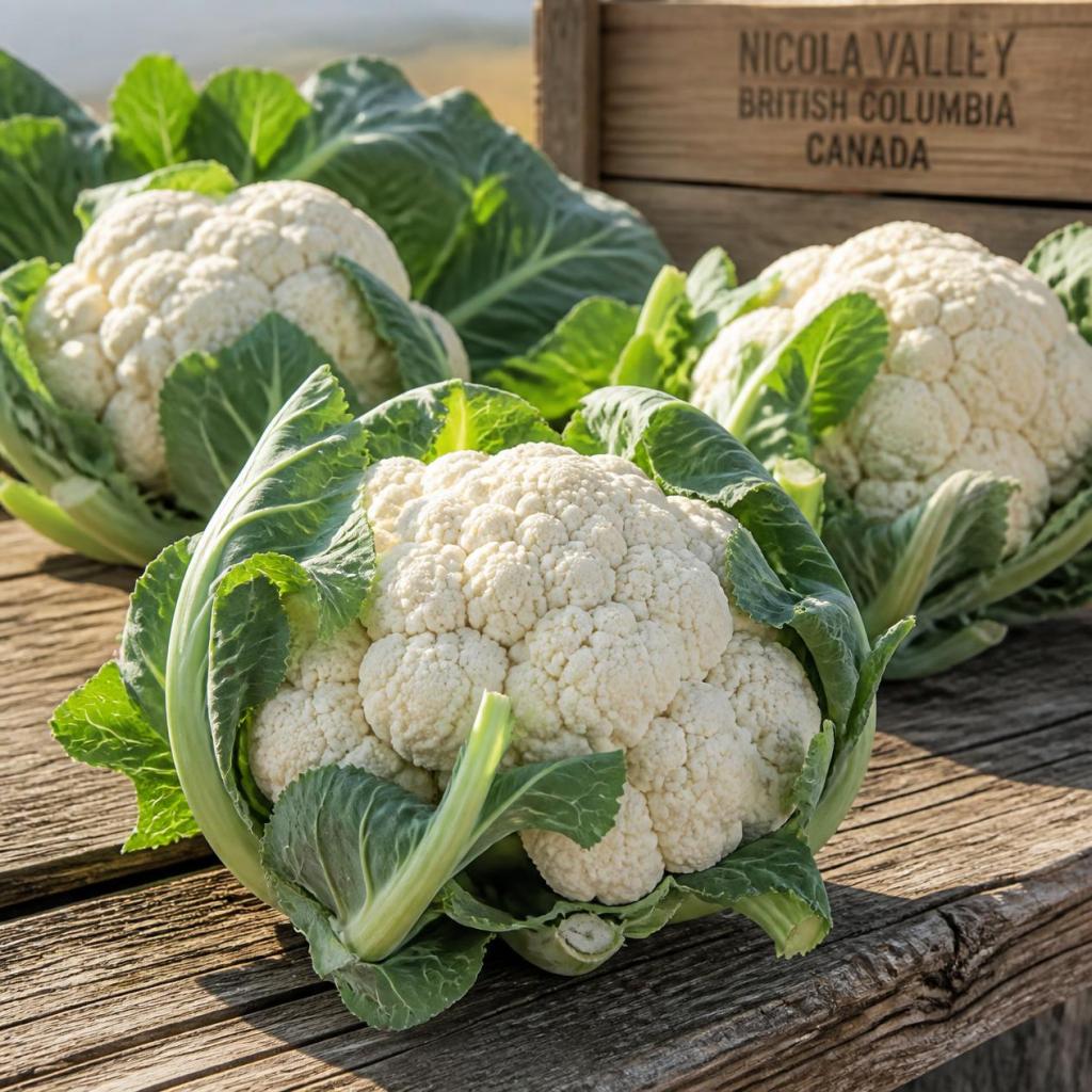 Fresh cauliflower Nicola Valley | Shackan Nursery