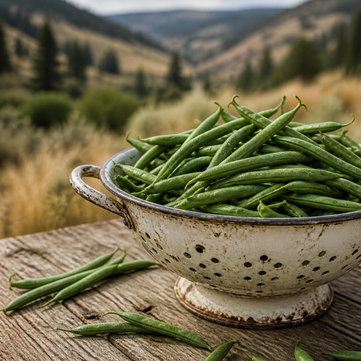 Fresh green beans Nicola Valley | Shackan Nursery